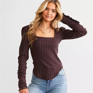 NWT - Free People I could love you more long sleeve top